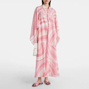 Pucci Iride-print Kaftan in Cotton-muslin